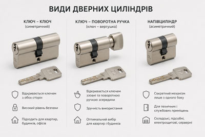 Як вибрати дверний циліндр | Goodlock