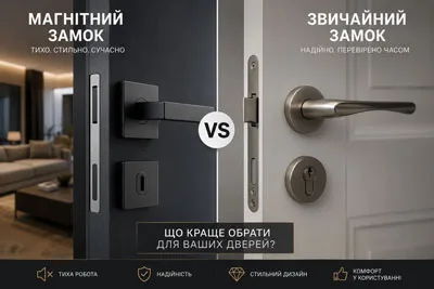 Магнітний замок чи звичайний: що краще обрати для ваших дверей | Goodlock