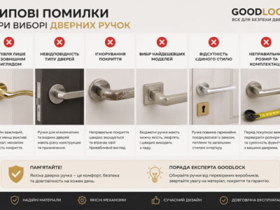 Типові помилки при виборі дверних ручок