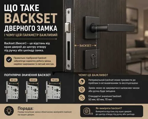 Що таке Backset дверного замка | Goodlock
