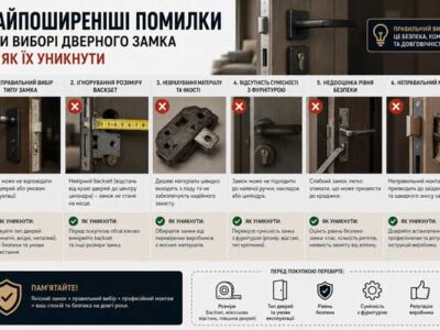 Найпоширеніші помилки при виборі дверного замка | Goodlock