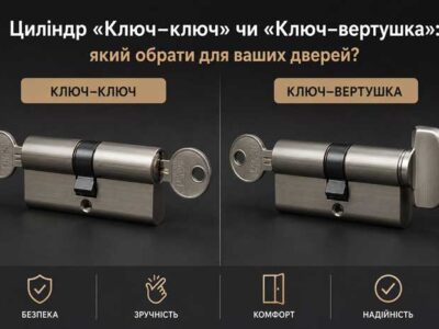 Циліндр «Ключ–ключ» чи «Ключ–вертушка» | Goodlock